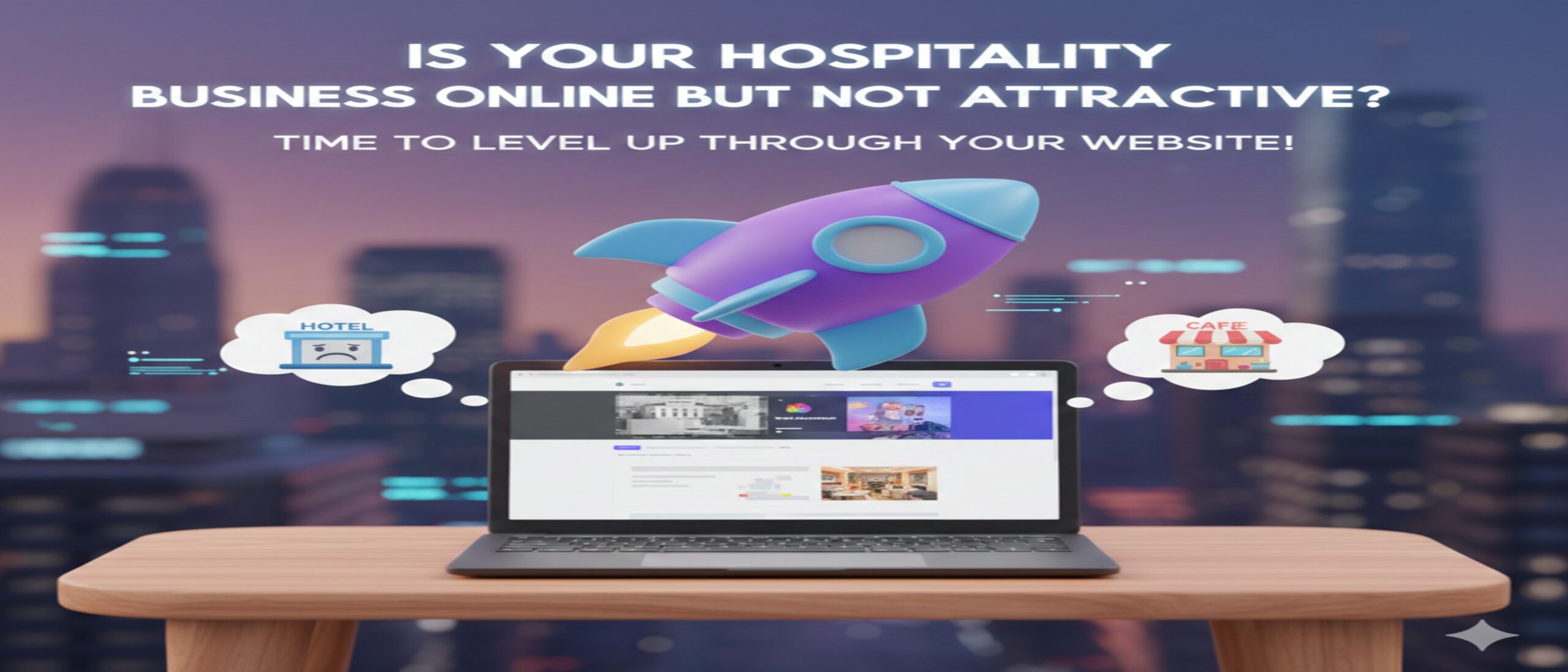 Is Your Hospitality Business Online But Not Attractive? Time to Level Up Through Your Website