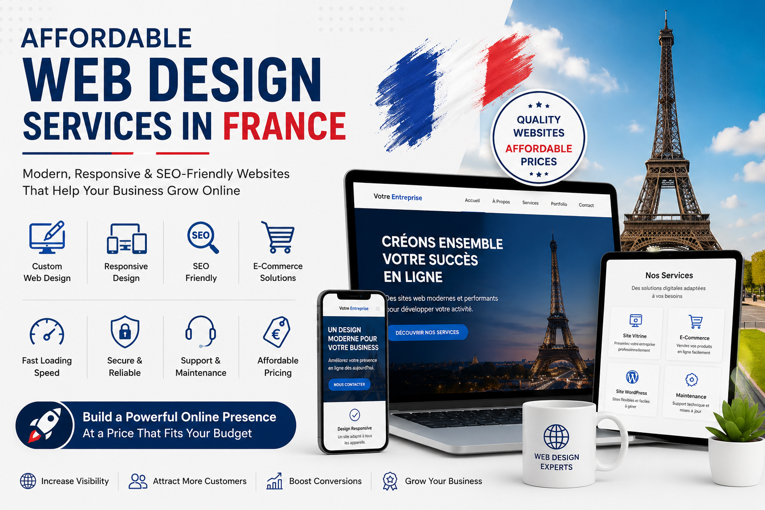 Affordable Web Design Services in France