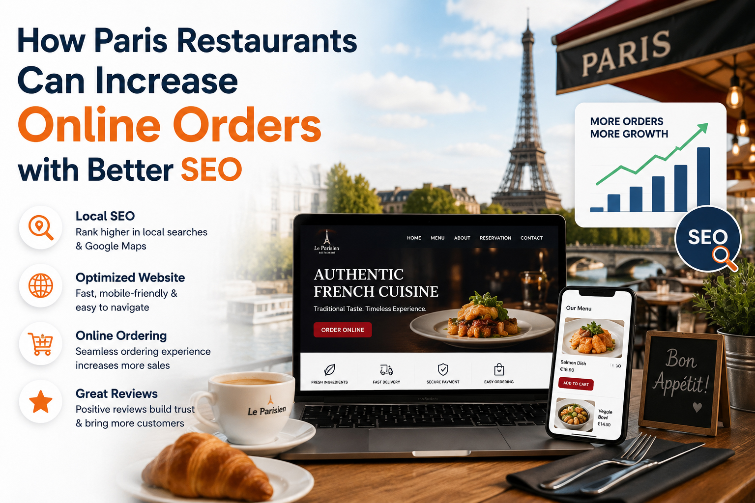 How Paris Restaurants Can Boost Online Orders with SEO