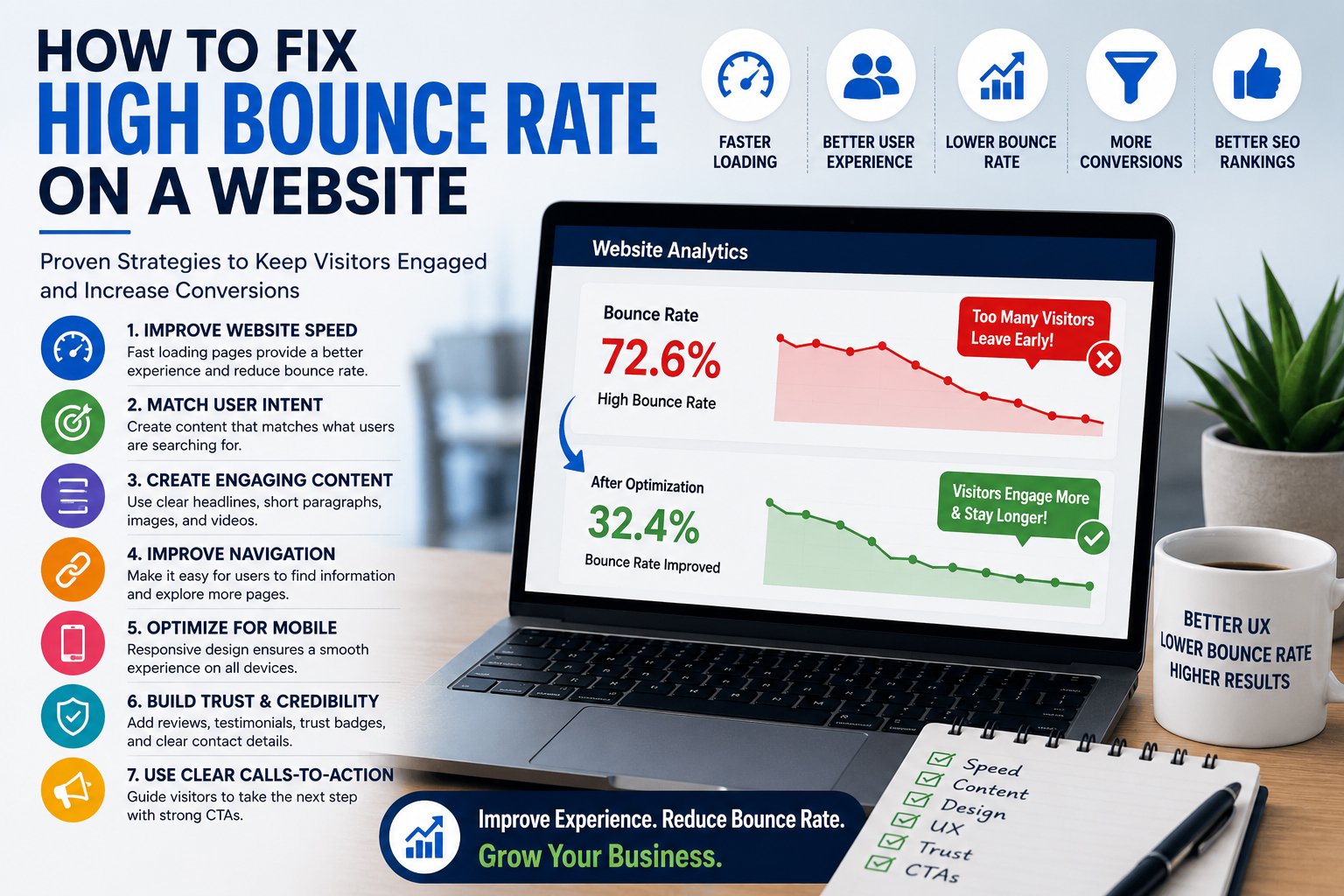 How to Fix High Bounce Rate on a Website