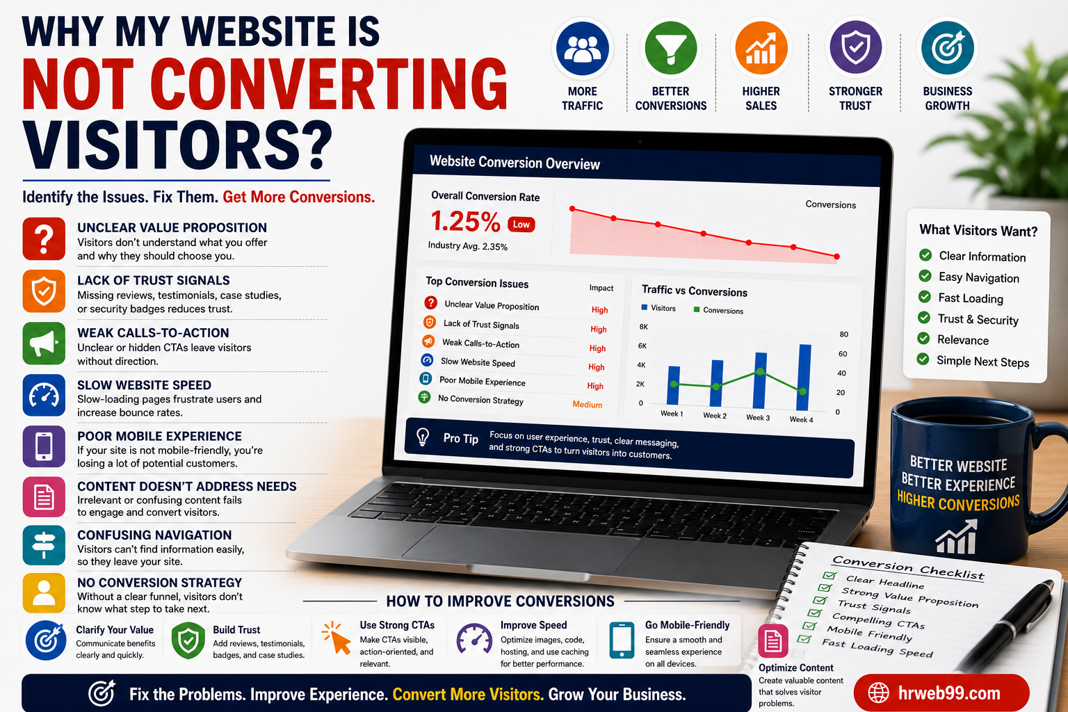 Why My Website Is Not Converting Visitors
