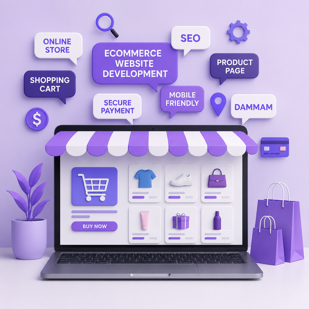 eCommerce Website Development Keywords in Dammam