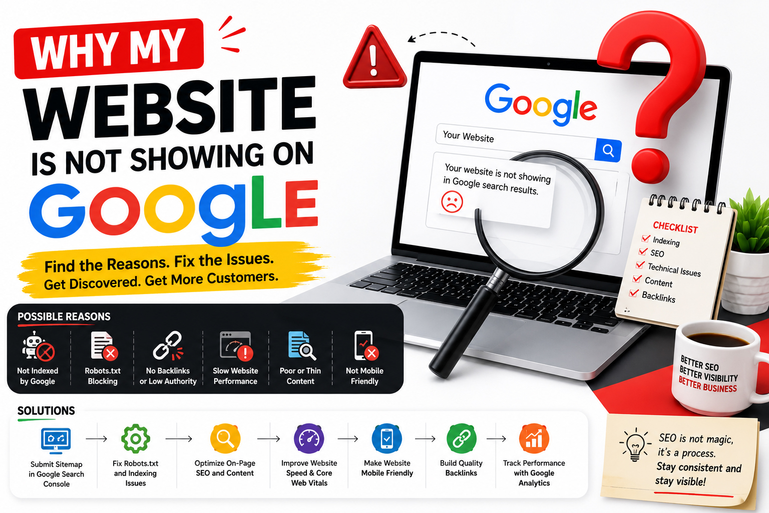 Why My Website Is Not Showing on Google